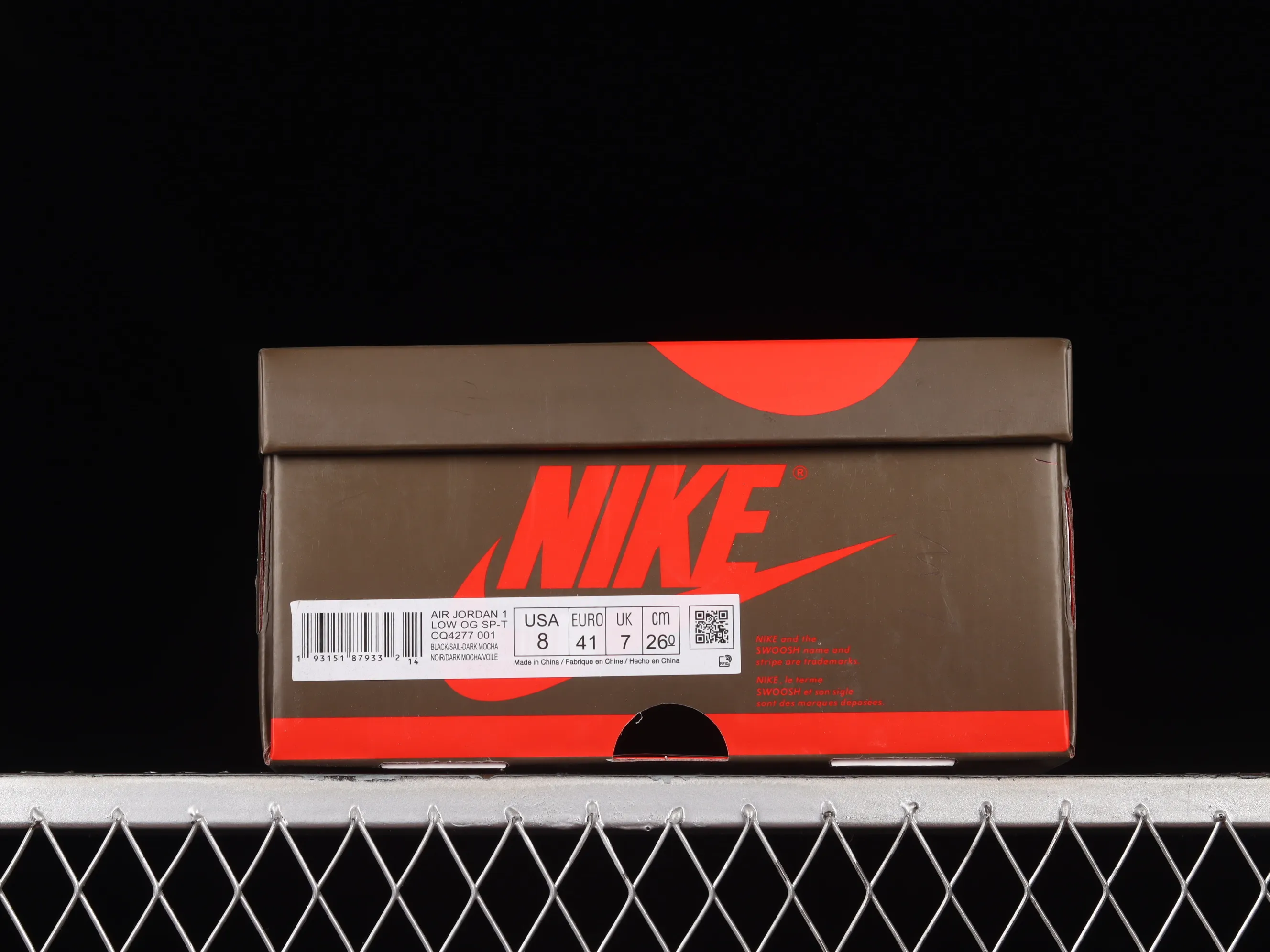 All categories Air Jordan Jordan series basketball shoes Air Jordan 1 Low LW version Travis Scott x Jordan 1 low AJ 1 OG barb reverse hook grimace low top CQ4277-001